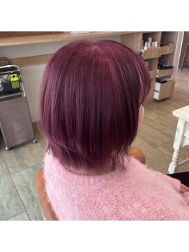 ビズヘアー プチ(bisou hair petit) ピンクラベンダーカラー