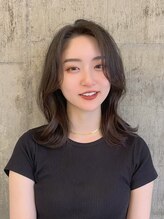 ハーフアンドハーフ(HALF and HALF) 韓国ヘア/前髪なし/ミディアム