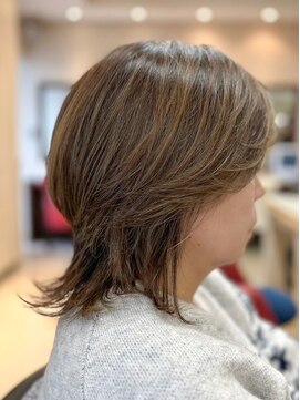 ヘアークリアー 春日部 ミセス おしゃれな大人のウルフショート 白髪ぼかし
