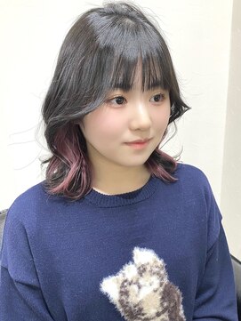 クレム 博多駅店(ChLem) ミディアム インナーカラー 髪質改善 博多美容室