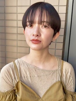 オマ(Oma)の写真/髪質・骨格に合わせたショートヘアをご提案♪乾かすだけでキマる再現性と小顔に見せてくれるカットが好評◎