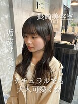 コワファースト長崎シャンプーボーイ 2nd(COIFF1RST 長崎 SHAMPOO BOY) 長崎 韓国 ブリーチなしカラー 顔周り レイヤー