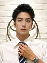 アース 天満橋店(HAIR & MAKE EARTH)&nbsp;爽やかメンズ☆ビジネスショートマッシュ黒髪透明感カラー