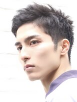 ハレ ヘアサロン(Hale hair salon)&nbsp;Haleスパーキーショートブルーブラックニュアンスパーマ原宿