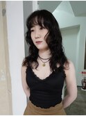 ロング　ドライパーマ