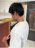 ツーブロック 束感 20代 30代 メンズカット 眉カット 黒髪 