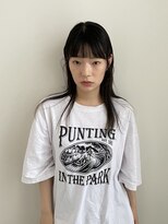 エイチ(811)&nbsp;ハーフアップシースルーマッシュハイライト40代50代姫カット