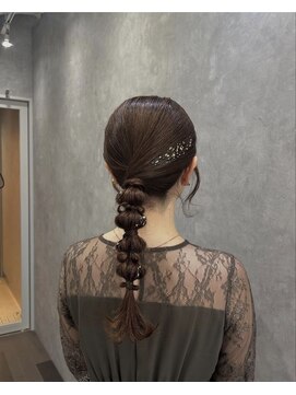 シーエスメイドバイシャチュー 栄店(CS made by SHACHU) タイト編みおろし/編みおろし/結婚式ヘアセット