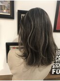 白髪ぼかしハイライト