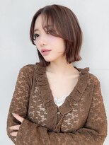 Lond clair 川崎/髪質改善/ショート/ボブ/レイヤーカット【ロンド クレール】 グレーブラウン似合わせカット/ミニボブレイヤー/ダークアッシュ