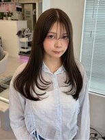 ルージュシー(RU10C) レイヤーカット/ブリーチなしダブルカラー/オリーブベージュ