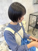 ディーヴァヘアーエズ(DIVA hair Eze) ミニボブ顔周りレイヤー/前髪なし/似合わせカット