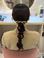 ヘアアレンジメント ボガスティーズ 溝の口店(Hair arrangement Vogusty's)&nbsp;編みおろし/編みおろしポニー/玉ねぎヘア/タイトヘア