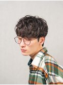 ラウンドマッシュシャドウパーマ波巻きパーマツイストスパイラル