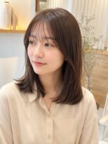 モック 蒲生四丁目店(moc) 女性らしいフェミニンなミディアムスタイル
