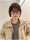 重ね着するようになってきたらよりすっきりショートボブ