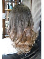 オーバーキャプテンネイキッド(OVER CAPTAIN NAKED) 人気グレージュ☆艶グラデーションカラー