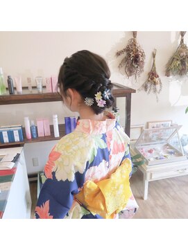 ブラウンヘアー(BROWN HAIR) 浴衣♪