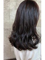 オンリエド ヘアデザイン(ONLIed Hair Design) 【ONLIed】ラベンダーブラウン＆艶っぽセミディ