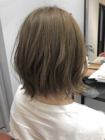 ルクス ヘア パートナー(Luxe HAIR PARTNER) 外ハネボブ×ミルクティーカラー