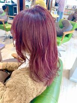 シエルバイアフロート(ciel by afloat)&nbsp;〈藤間〉韓国風ブリーチカラーカシスピンク