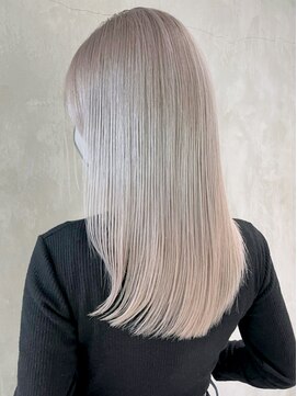 アルバム 渋谷パルコ(ALBUM) ホワイトロング_ショートパーマホワイトアッシュ_ba316911