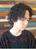 【吉祥寺駅】メンズ/パーマ/ウルフ/センターパート