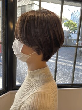 ムーン ティコブラーエ(moon tico brae) 12月ハンサムショート【縮毛矯正/ミニウルフ/くすみブルー】