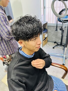 フォンド 津田沼(fond.) ハイライト/マッシュパーマ/ウルフ/アッシュブラック/津田沼