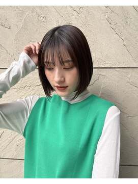 ステラバイケンジ(STELLA by KENJE) 大人綺麗ボブ/藤沢/髪質改善縮毛矯正/ショート/脱白髪染め透明感