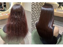 【髪質改善 プラチナストレート◆施術事例】細毛×細波状の癖毛のお客様の劇的ビフォーアフター