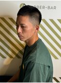 伸ばし中におしゃれボウズ フェード ベリーショート#3