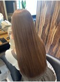 髪質改善/ブラウンベージュ/ストレートロング