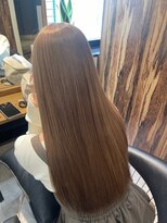 ヘアリゾート粋 トゥジュ 池袋東口店(tujuh)&nbsp;髪質改善/ブラウンベージュ/ストレートロング