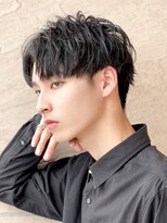 エルマーク 神戸三宮(L-MARK) センターパートニュアンスパーマ韓国カルマパーマコンマヘア