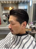 バーバー　ツーブロック/刈り上げ/ツイスパ/ビジネス/かきあげ