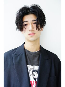 ゼンコー アオヤマ(ZENKO Aoyama) メンズカット波巻きパーマツイスパシャドウフェザー