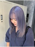 ラベンダーカラー/ペールラベンダー/レイヤーカット
