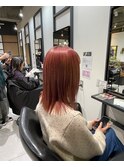 ボブレイヤーピンク1.8ミディアムレイヤーカット