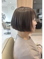 オン キャナルシティ博多前店(on) 髪ドクター吉井/レイヤーボブ/アッシュブラウン/40代50代