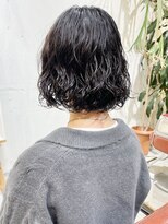 コンビネーション(combination) フレンチボブパーマショートパーマミディアムパーマ黒髪パーマ