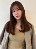 チョコレートブラウンカラー&大人ワンカールスタイル
