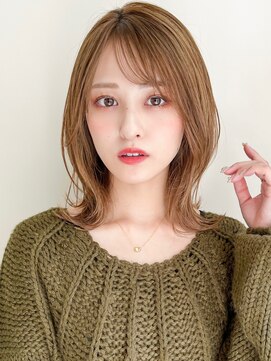 リヤン 表参道(lyann) デジタルパーマ前髪ワンホンレイヤー大人可愛いこなれヘア