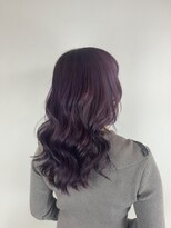 ヘアデザイン アンジェロカフェ(Hair Design Angelo cafe)&nbsp;バイオレットカラー/セミロングスタイル/20代30代40代