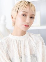 カバーヘア 上尾西口店(COVER HAIR)&nbsp;ホワイトブロンド小顔シースルーベリーショートウルフ20代上尾c8