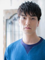 モッズヘアメン 札幌月寒店(mod's hair men) 20代30代ブラックダウンパーマ束感フェザーショートr札幌月寒