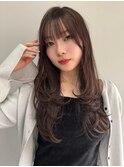 レイヤーカット/韓国レイヤー/ハッシュカット/前髪/顔まわり