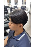 短めセンターパート