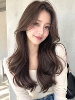 ノア 三宮店(NOA)&nbsp;【NOA】韓国風くびれロングレイヤー×艶ブラウン