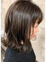 オンリエド ヘアデザイン(ONLIed Hair Design)&nbsp;【ONLIed】グレージュ×切りっぱなしボブ